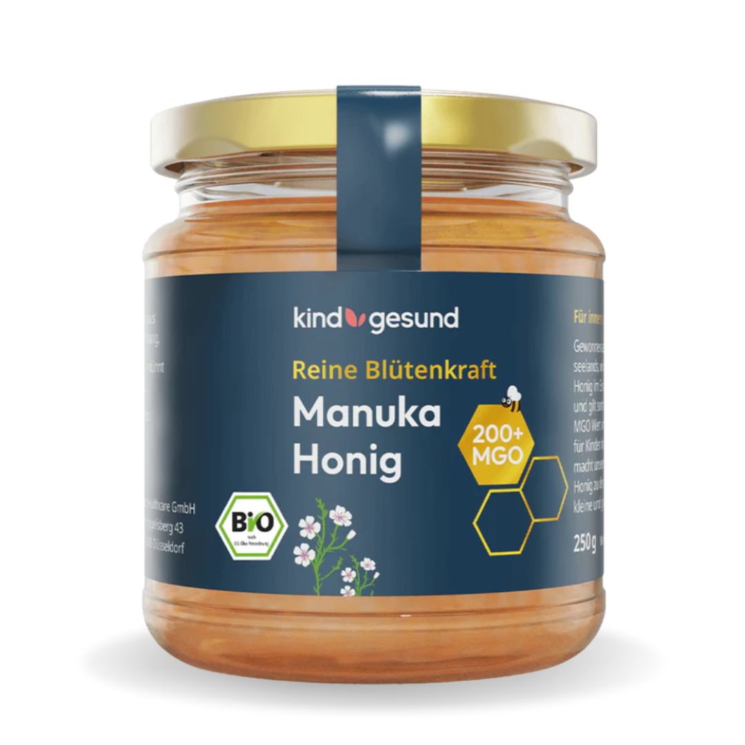 Био мед от Манука за деца 200+ MGO , 250 g.